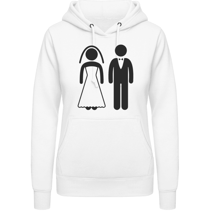 Groom And Bride Vrouwen Hoodie contain pic