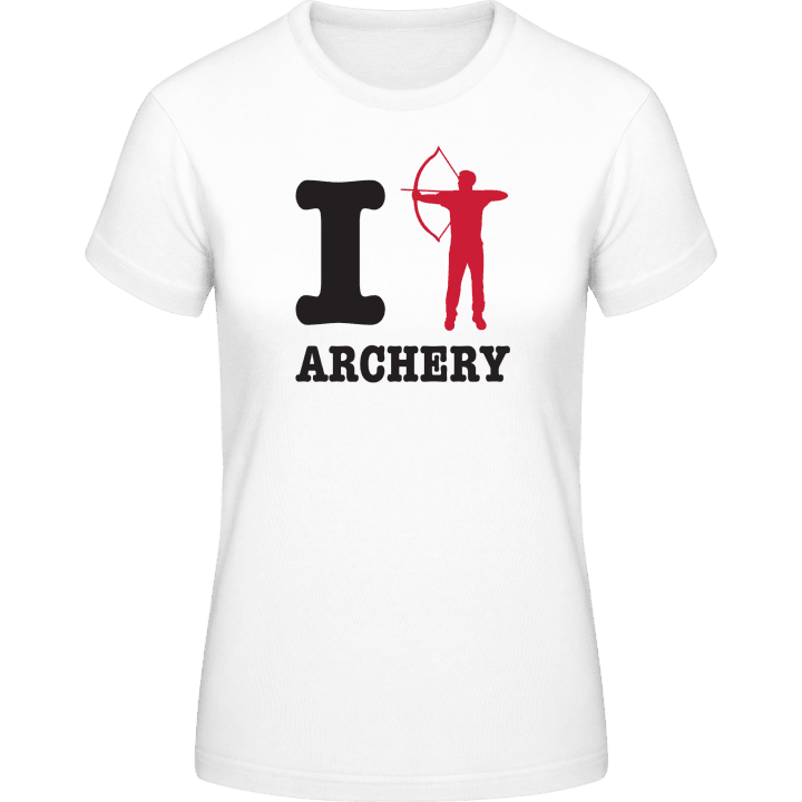 I Love Archery Frauen T-Shirt contain pic