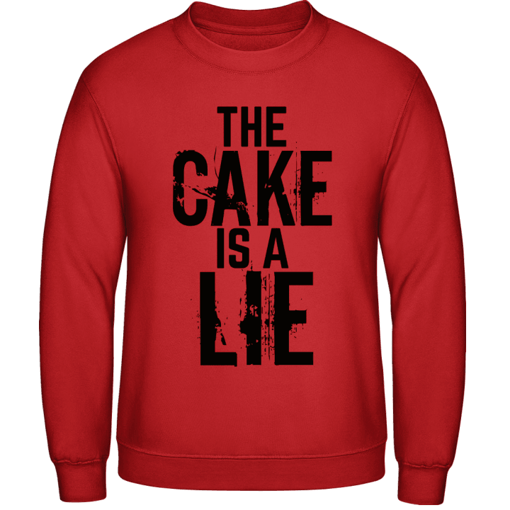 The Cake Is A Lie Logo Tröja contain pic