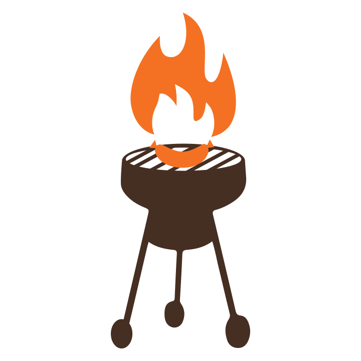 Grill on Fire Felpa con cappuccio da donna 0 image