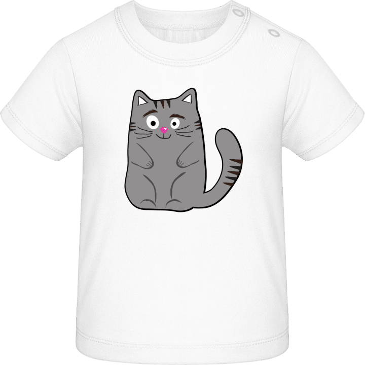 Cat Illustration Baby T-Shirt 0 image