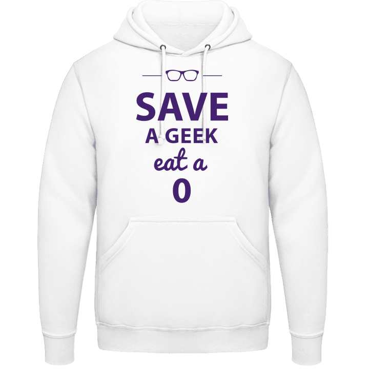 Save A Geek Eat A 0 Felpa con cappuccio contain pic
