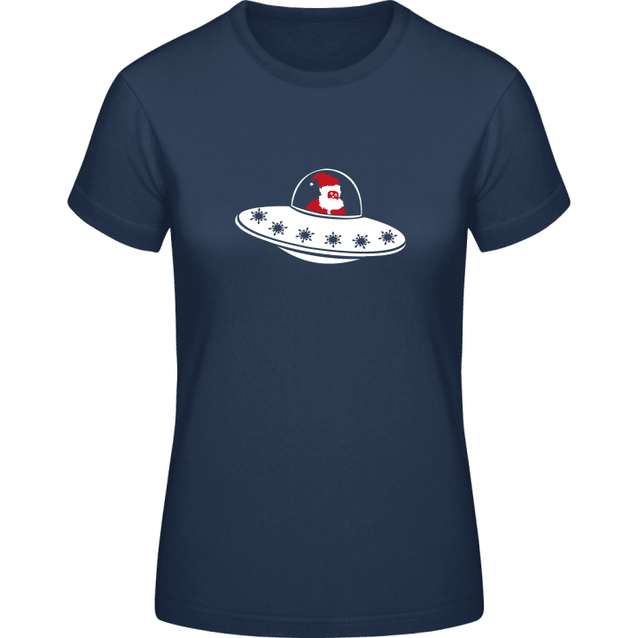 Santa Spaceship T-shirt för kvinnor 0 image