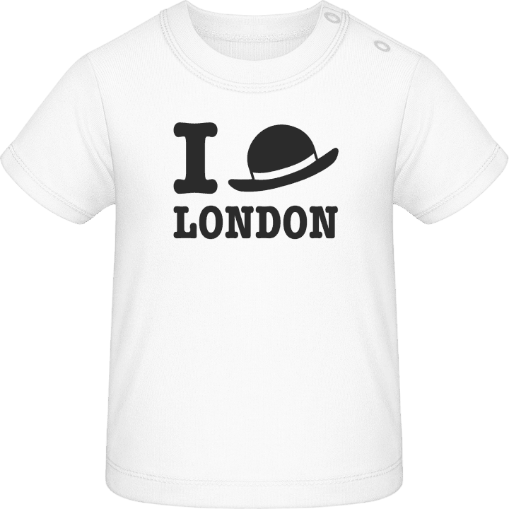 I Love London Bowler Hat Baby T-skjorte contain pic