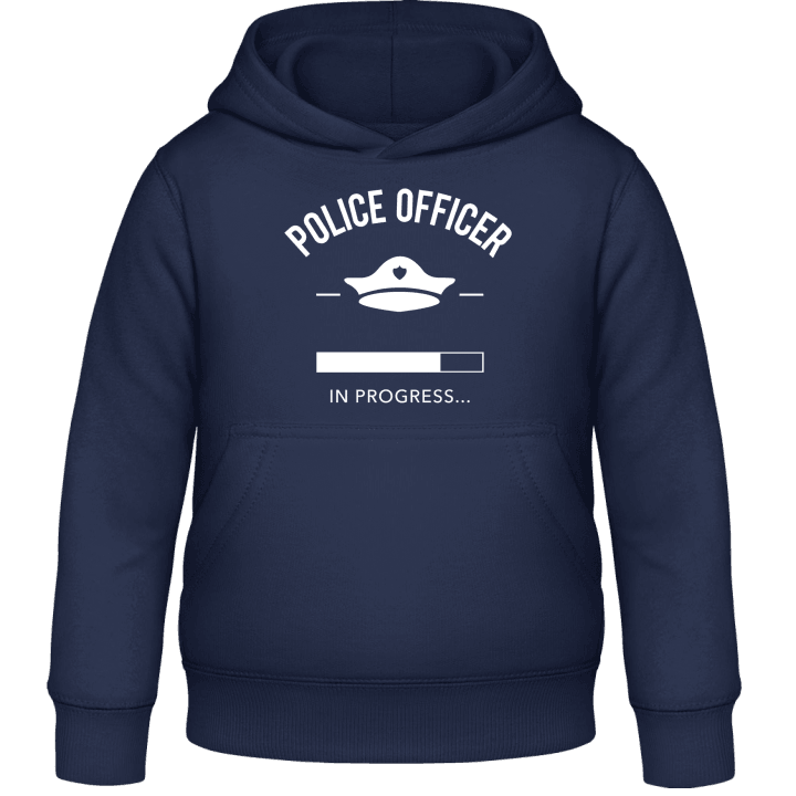 Police Officer in Progress Kids Hoodie contain pic