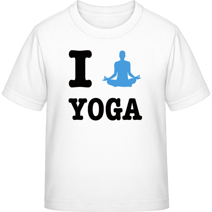 I Love Yoga T-skjorte for barn contain pic