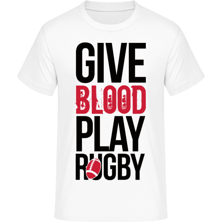 Give Blood Play Rugby T-skjorte 0 image