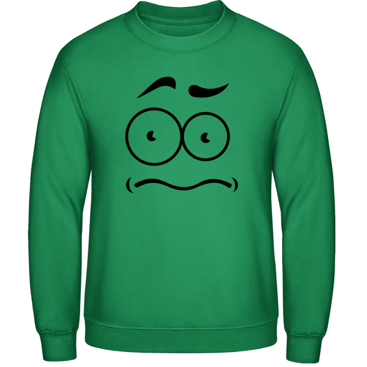 Smiley Face Puzzled Sweatshirt contain pic
