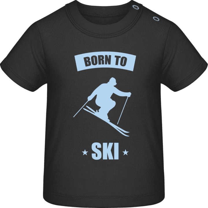 Born To Ski T-shirt bébé contain pic