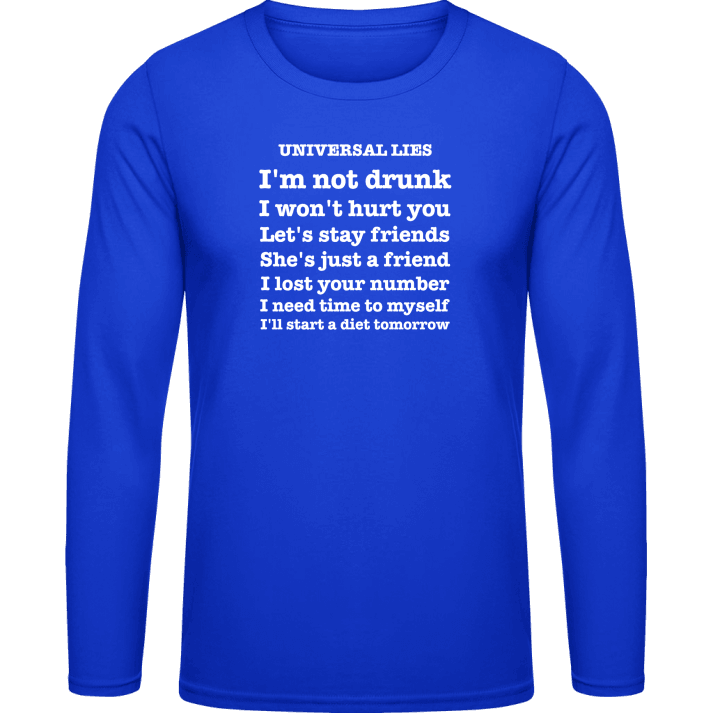 Universal Lies T-shirt à manches longues contain pic