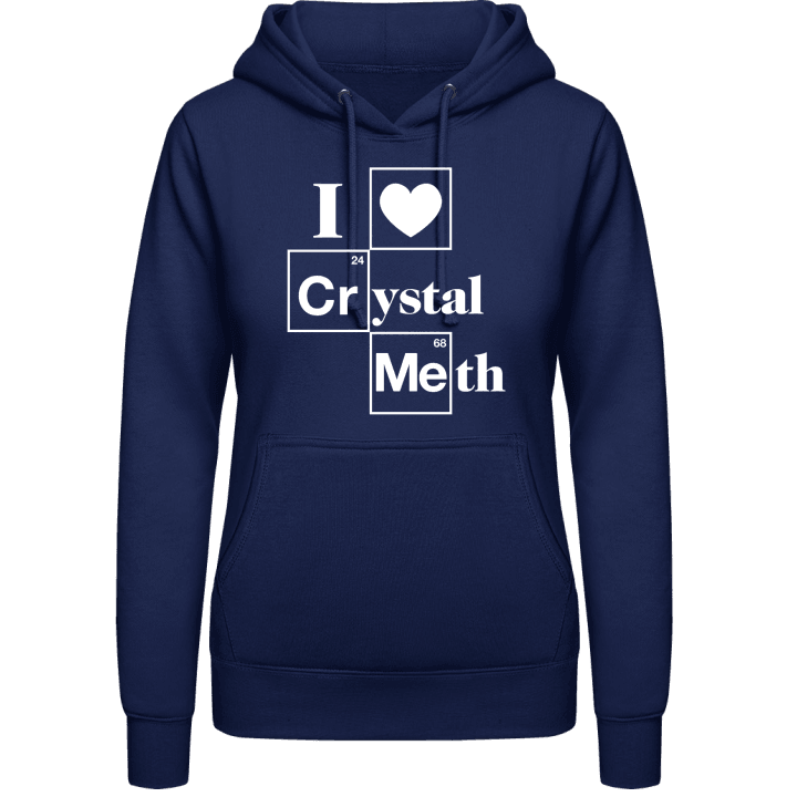 I Love Crystal Meth Sweat à capuche pour femme contain pic