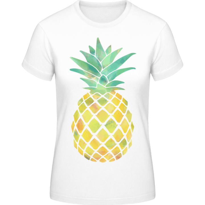 Colored Aquarell Pineapple T-shirt til kvinder 0 image