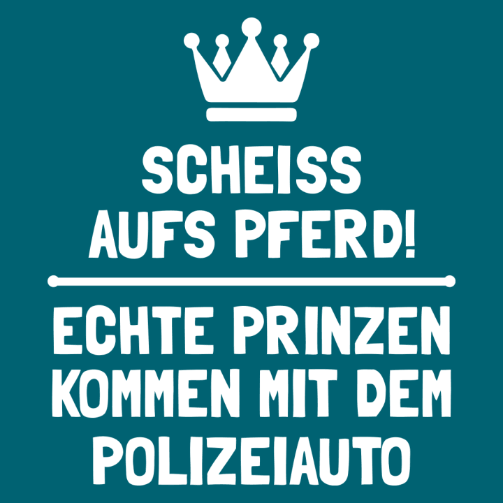 Echte Prinzen kommen mit dem Polizeiauto T-shirt til børn 0 image