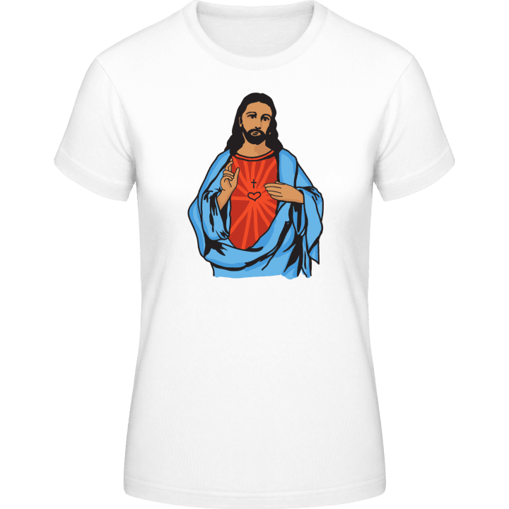 Jesus Illustration T-shirt för kvinnor contain pic