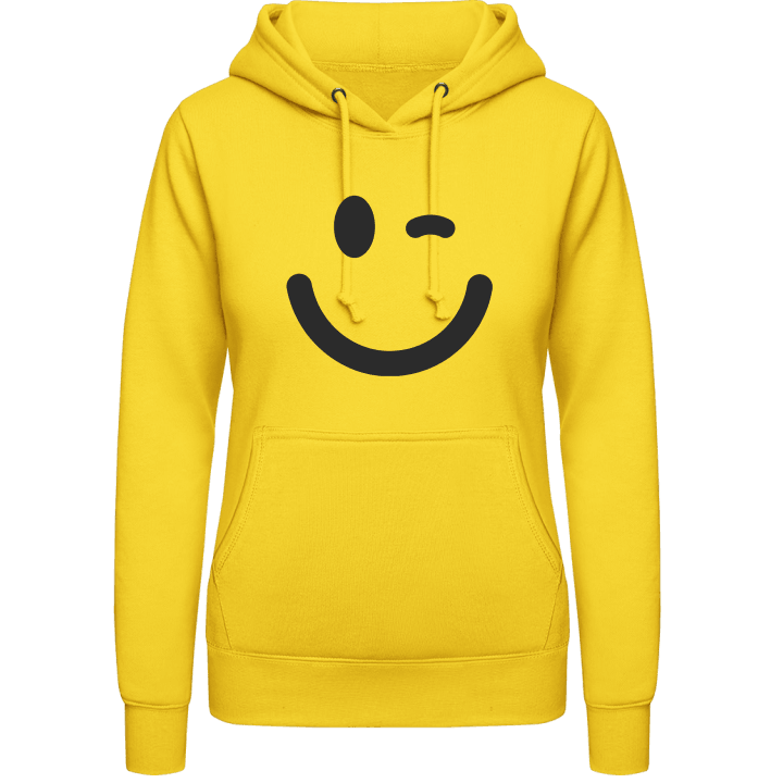 Winking Emoticon Women Hoodie contain pic