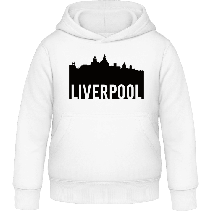 Liverpool City Skyline Kinder Kapuzenpulli contain pic