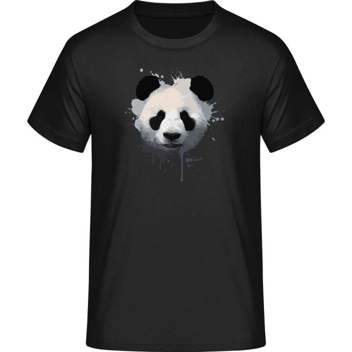 Panda Face Watercolor T-Shirt contain pic