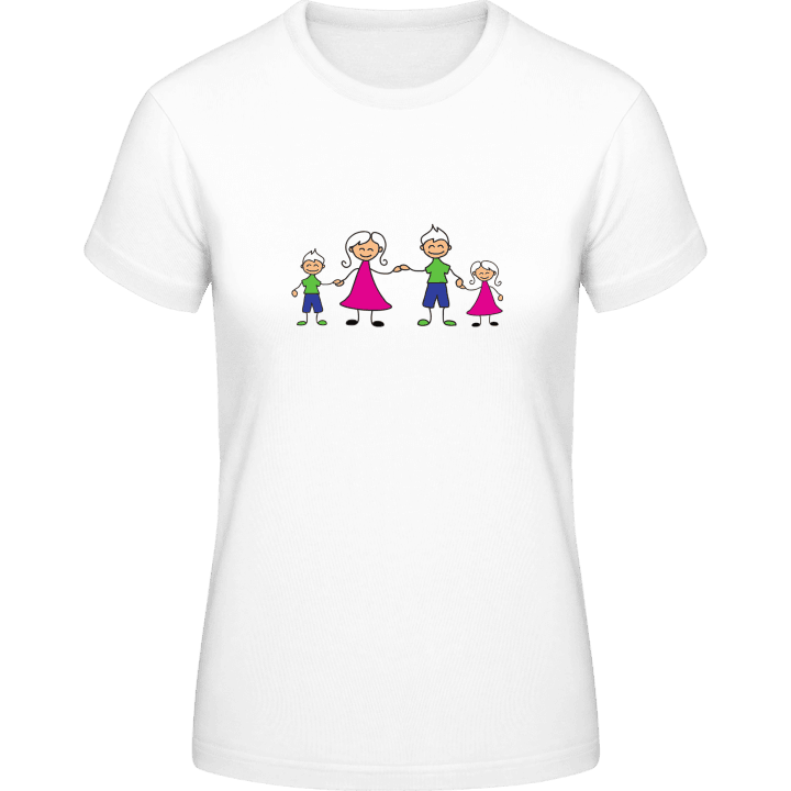 Happy Family Two Children T-shirt til kvinder 0 image