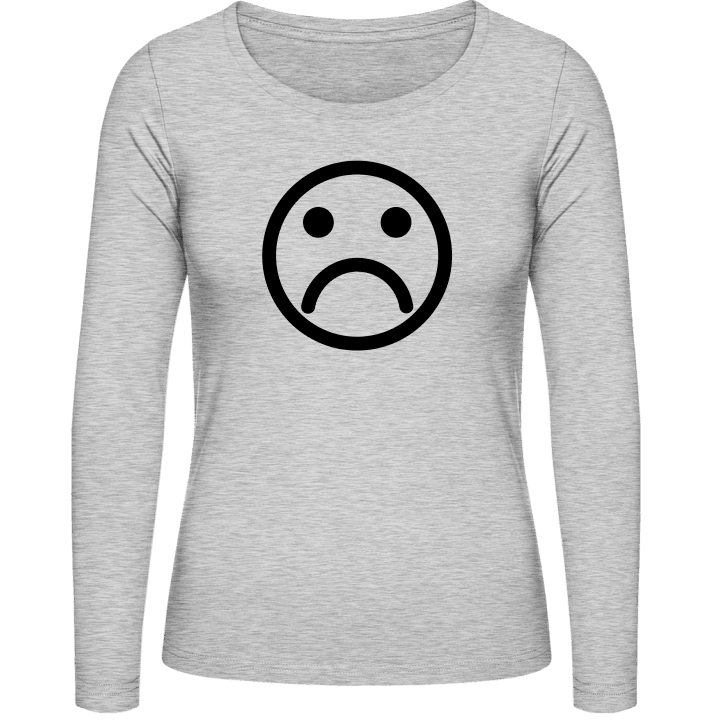 Sad Smiley Camisa de manga larga para mujer contain pic