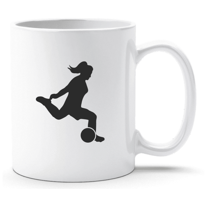 Female Soccer Illustration Beker contain pic