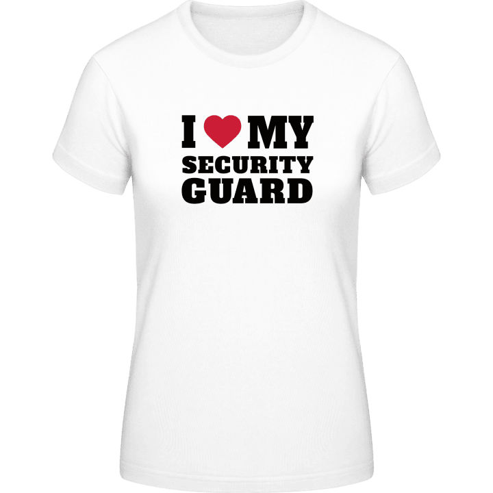 I Love My Security Guard Vrouwen T-shirt 0 image