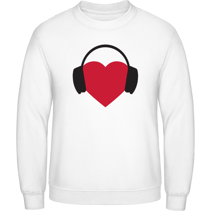 Heart With Headphones Sudadera contain pic
