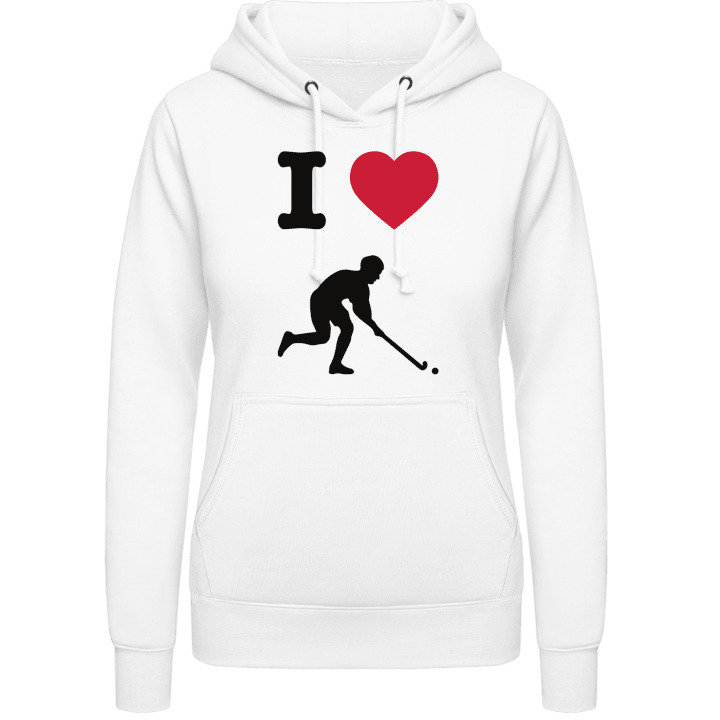 I Heart Field Hockey Logo Hoodie för kvinnor contain pic