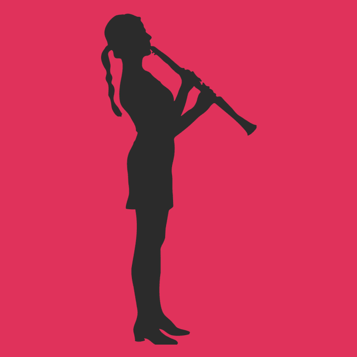 Clarinetist Silhouette Female Sweat à capuche pour femme 0 image