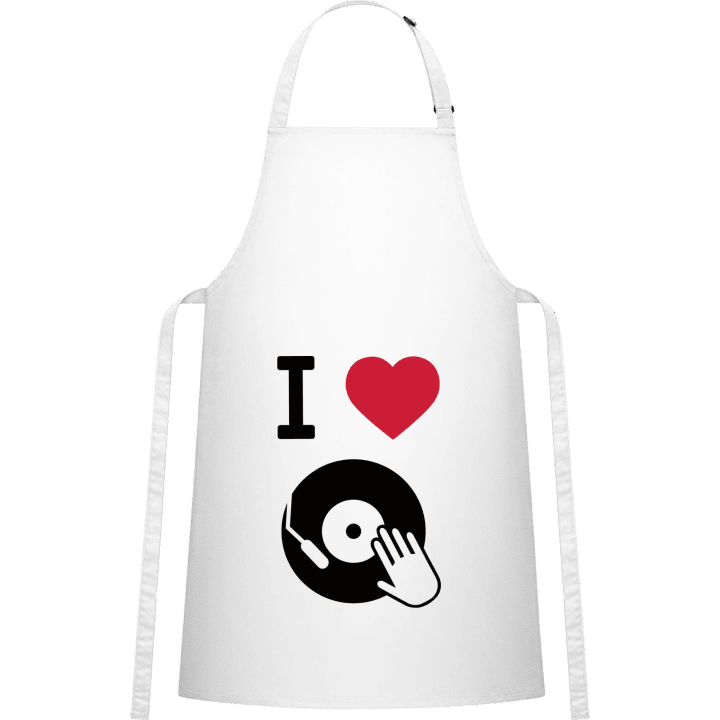 I Love Vinyl Scratching Förkläde för matlagning contain pic