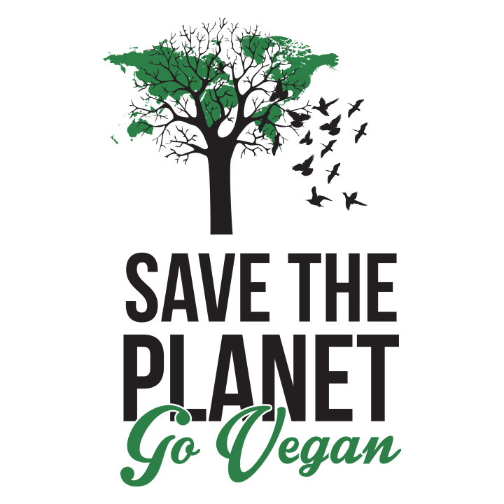 Save The Planet Go Vegan T-skjorte for kvinner 0 image