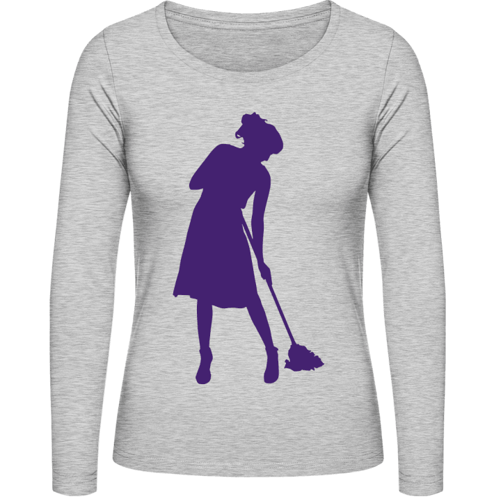 Cleaner Logo Langermet skjorte for kvinner 0 image