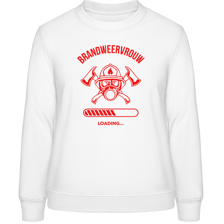 Brandweervrouw Loading Sweatshirt för kvinnor contain pic