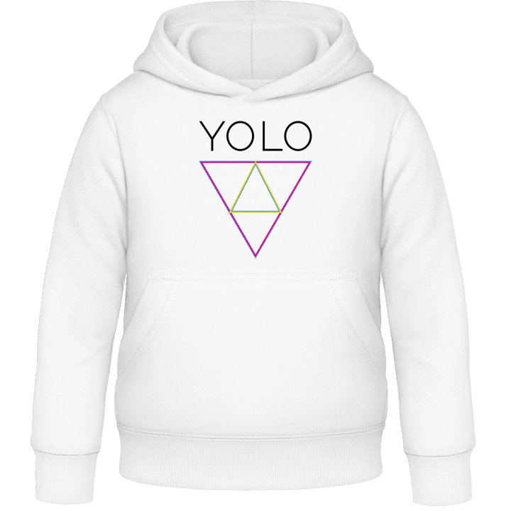 YOLO Triangle Felpa con cappuccio per bambini contain pic