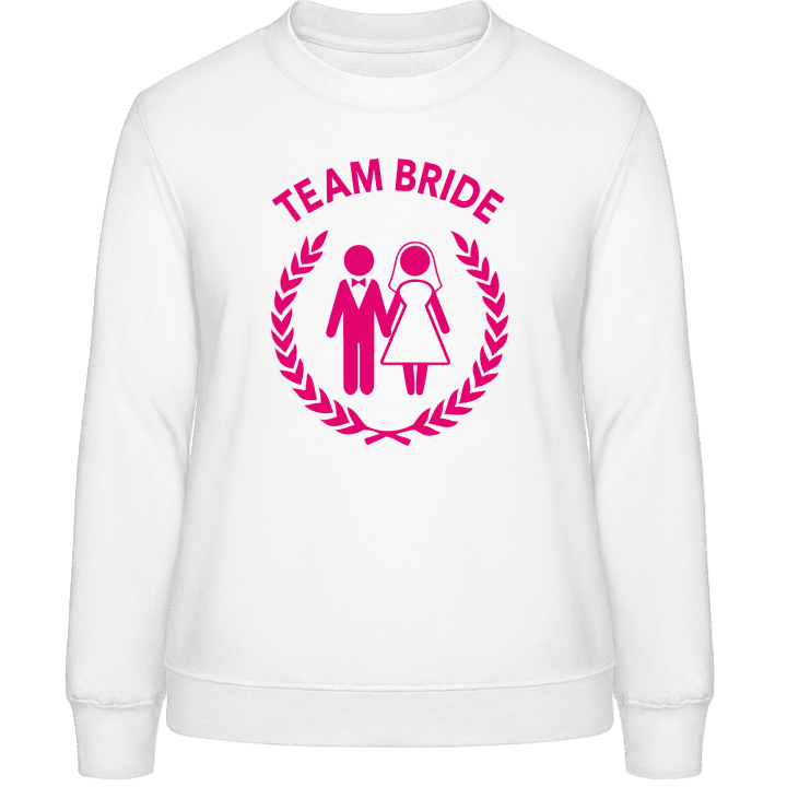 Team Bride Own Text Sweat-shirt pour femme contain pic