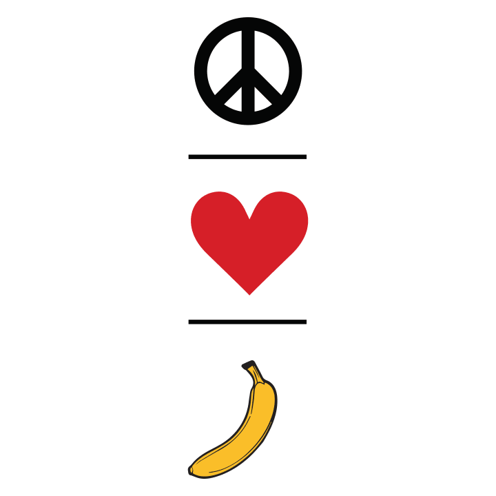 Peace Love Banana T-skjorte for kvinner 0 image