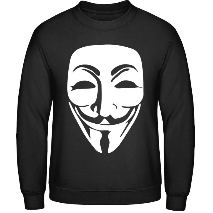 Anonymous Mask Face Sweatshirt contain pic