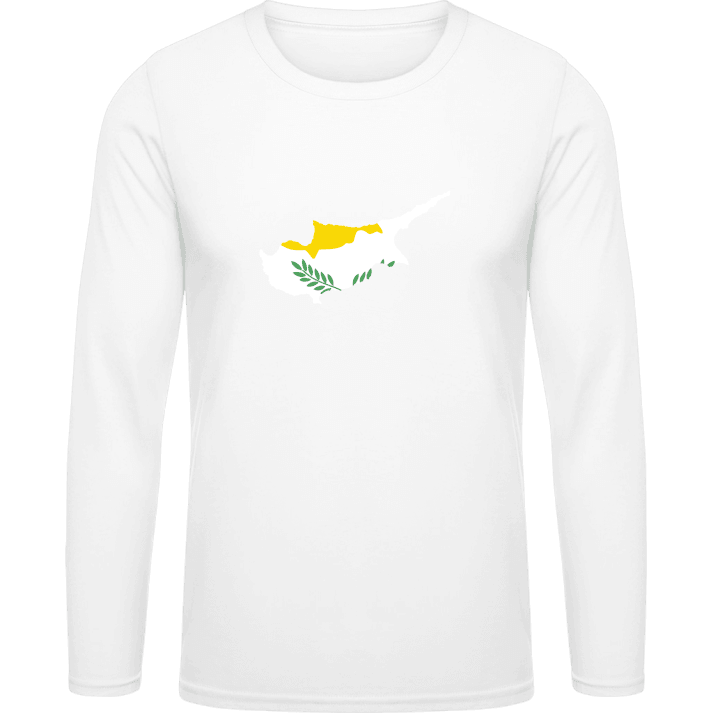 Cyprus Kaart Shirt met lange mouwen contain pic