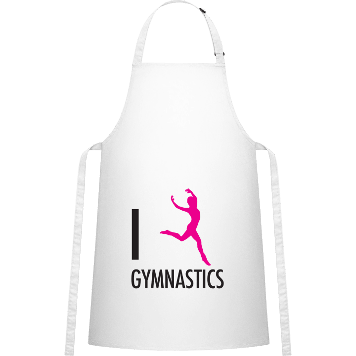 I Love Gymnastics Delantal de cocina contain pic