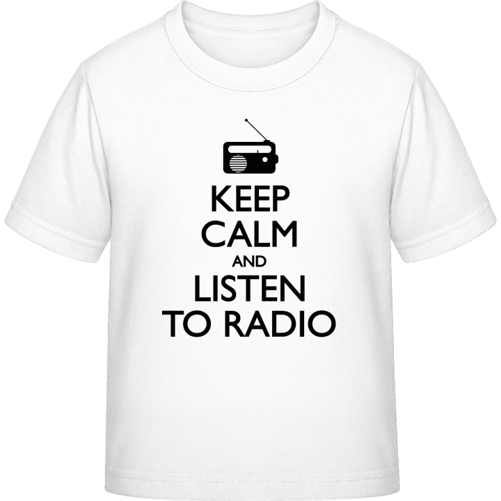 Keep Calm and Listen to Radio Camiseta infantil contain pic