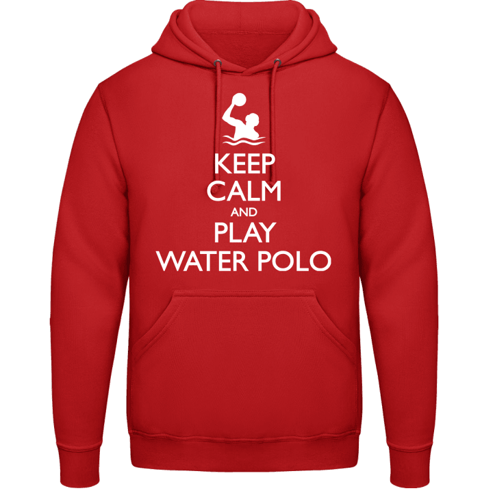 Keep Calm And Play Water Polo Felpa con cappuccio contain pic