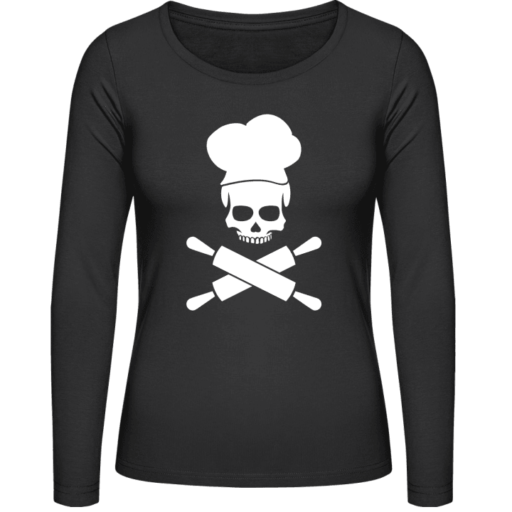 Baker Skull T-shirt à manches longues pour femmes contain pic