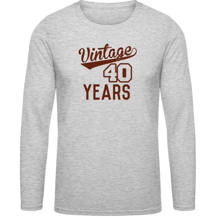 Vintage 40 Years Long Sleeve Shirt 0 image