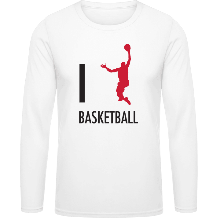 I Love Basketball T-shirt à manches longues contain pic