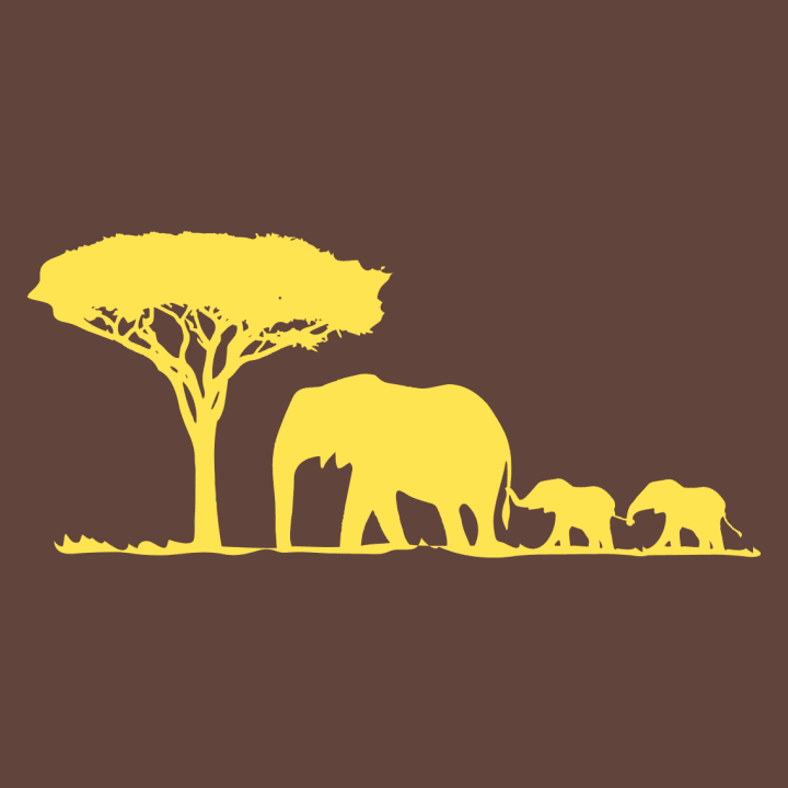 Elephant Family Landscape T-shirt til kvinder 0 image