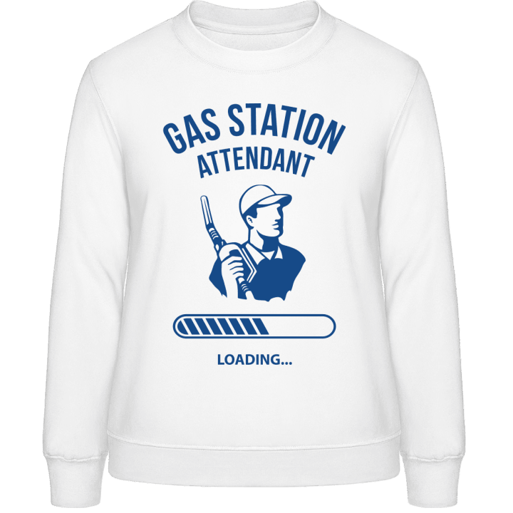 Gas Station Attendant Loading Vrouwen Sweatshirt contain pic