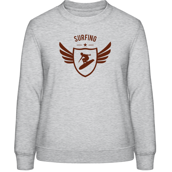 Surfing Winged Sudadera de mujer contain pic