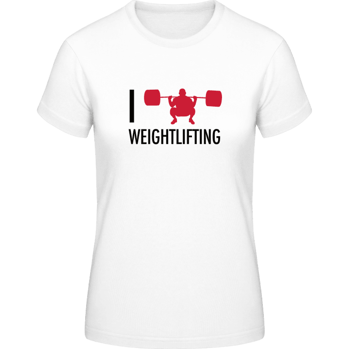 I Love Weightlifting T-shirt för kvinnor 0 image