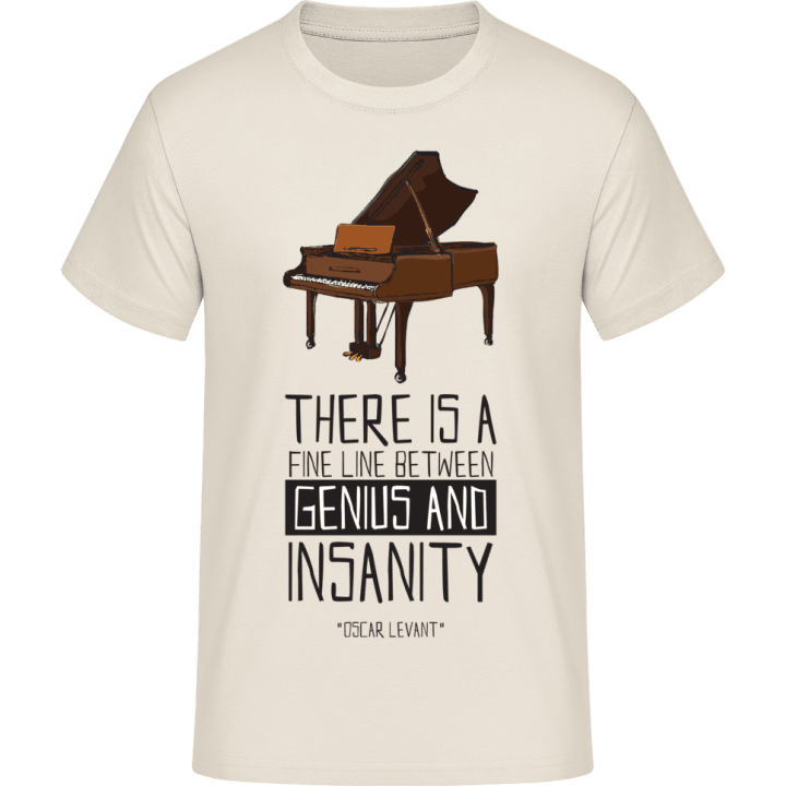 Line Between Genius And Insanity T-skjorte 0 image