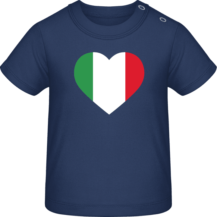Italy Heart Flag T-shirt för bebisar contain pic