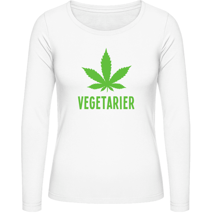 Vegetarier Marihuana Frauen Langarmshirt contain pic
